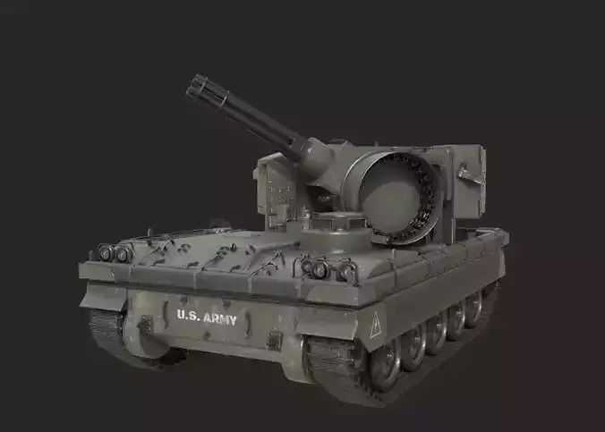 3 Coatings of US Army T249 Vigilante self-propelled AA gun