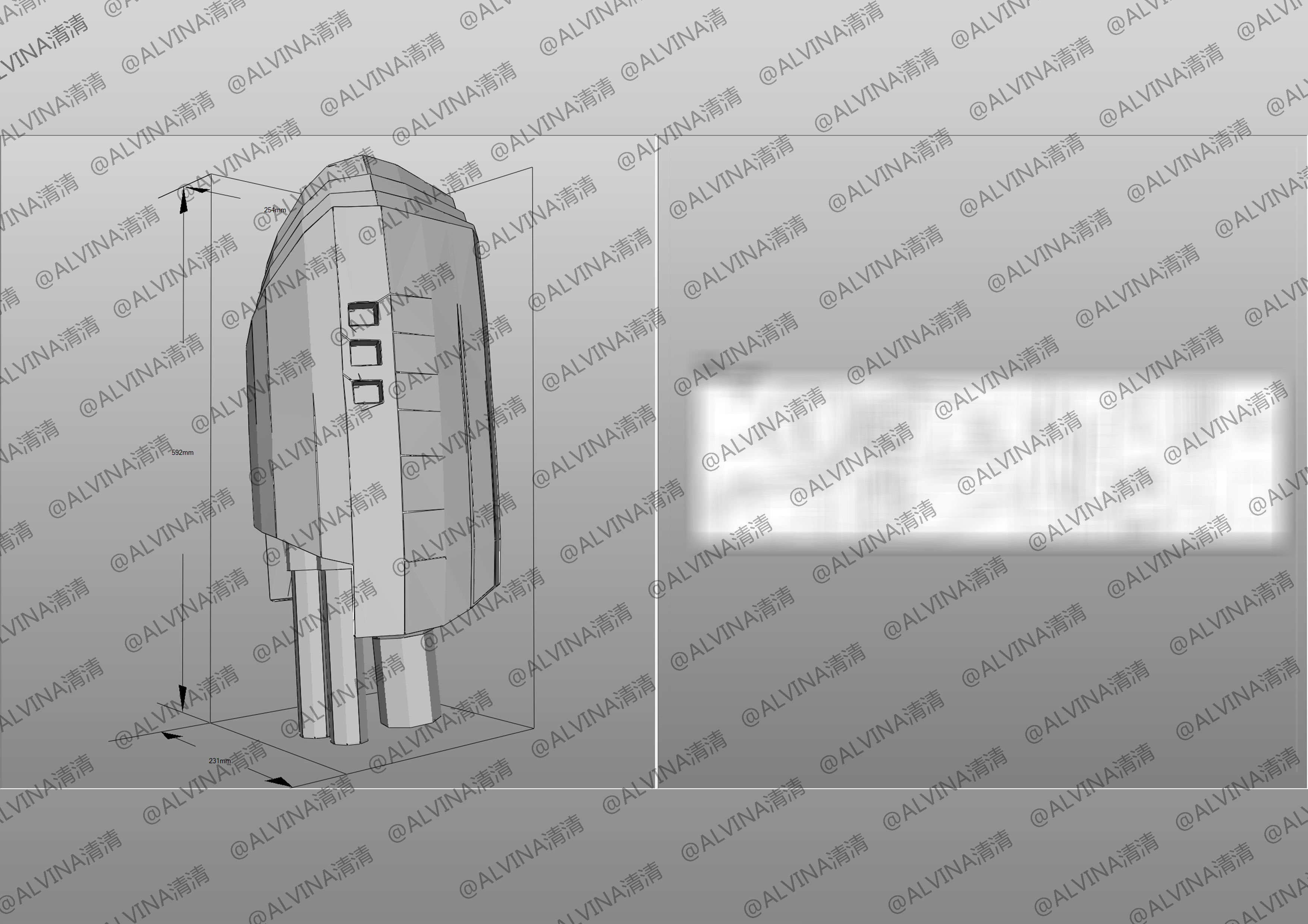 Incarnation - MU-2 Heavy Duty Mecha Armor - DIY Cosplay Pepakura Low-poly 3D model_23