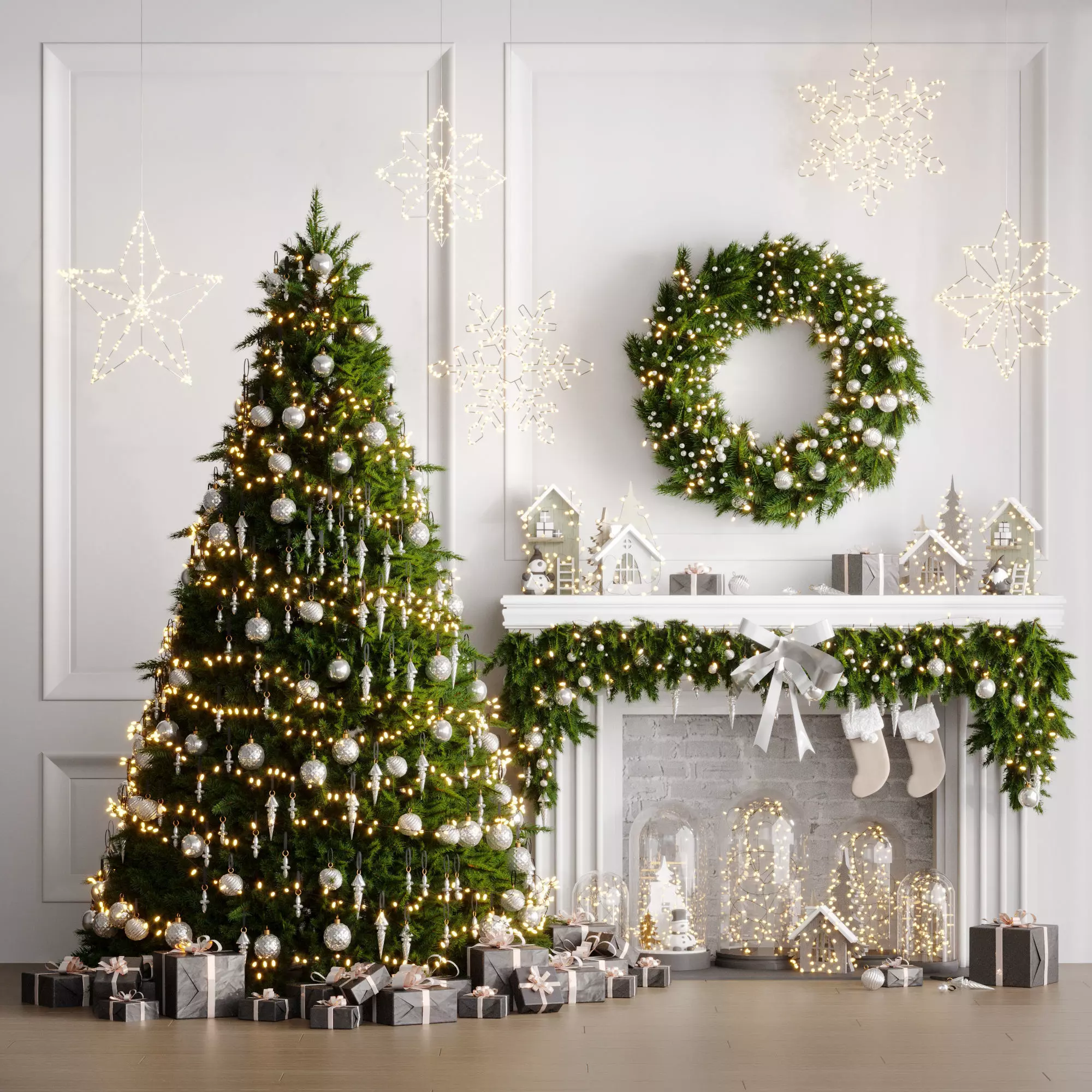 Christmas set 3D model_0