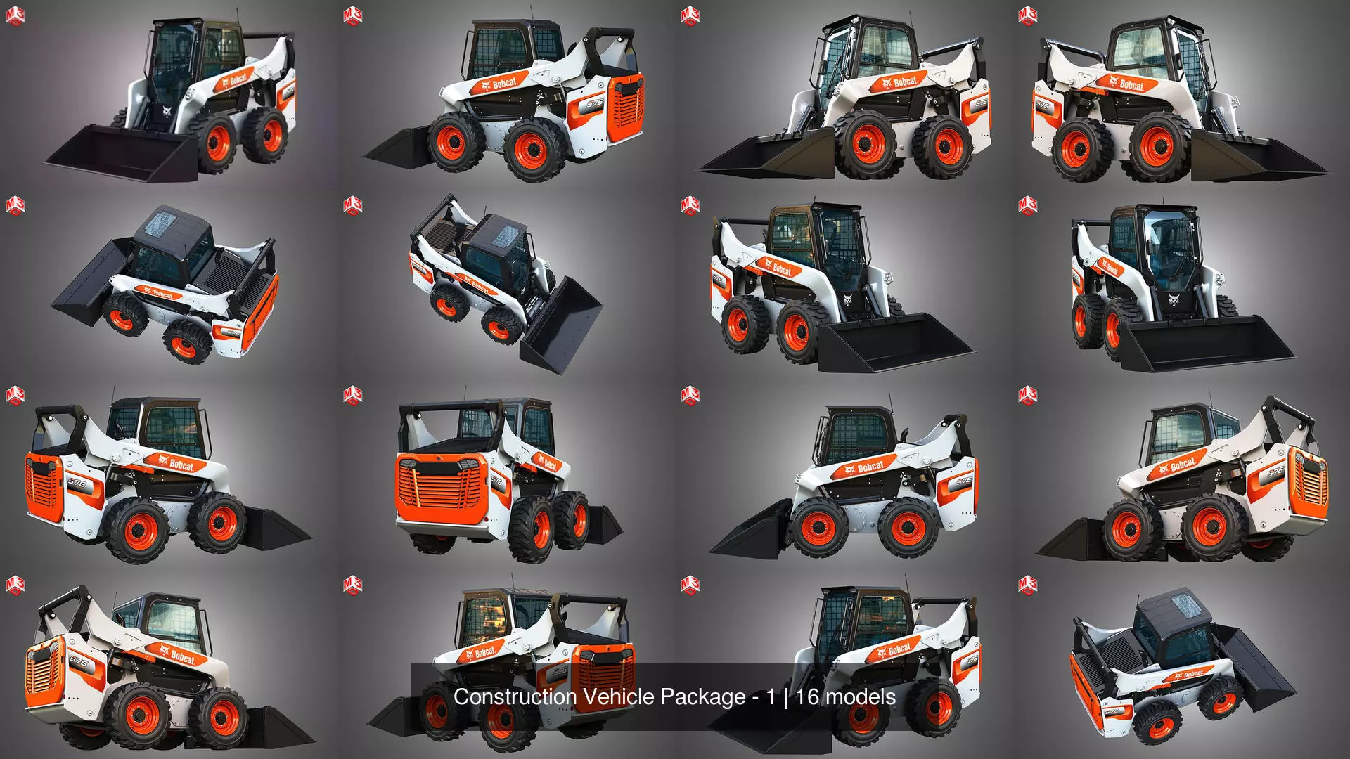 Construction Vehicle Package - 1 3D Model Collection_14