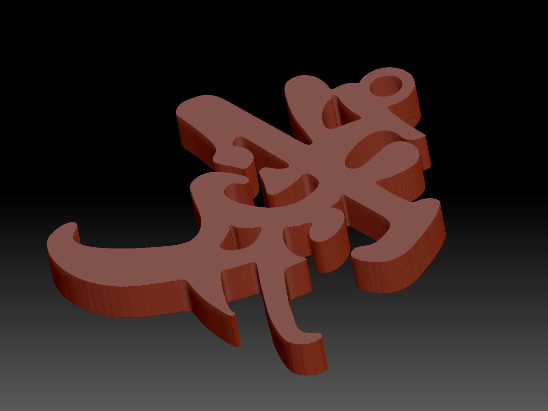 Love Pendant 3D print model_3