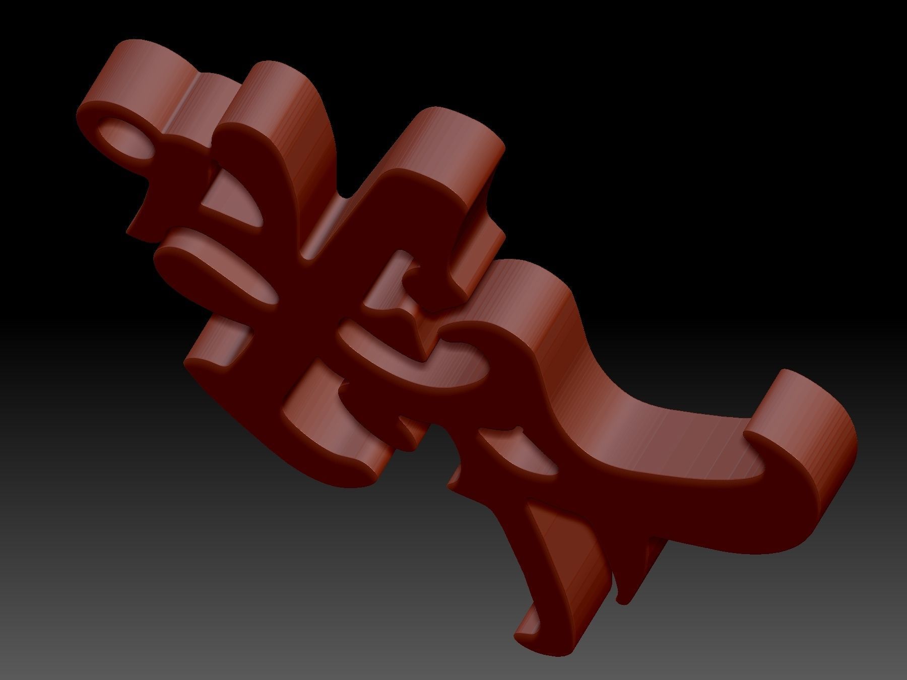 Love Pendant 3D print model_4