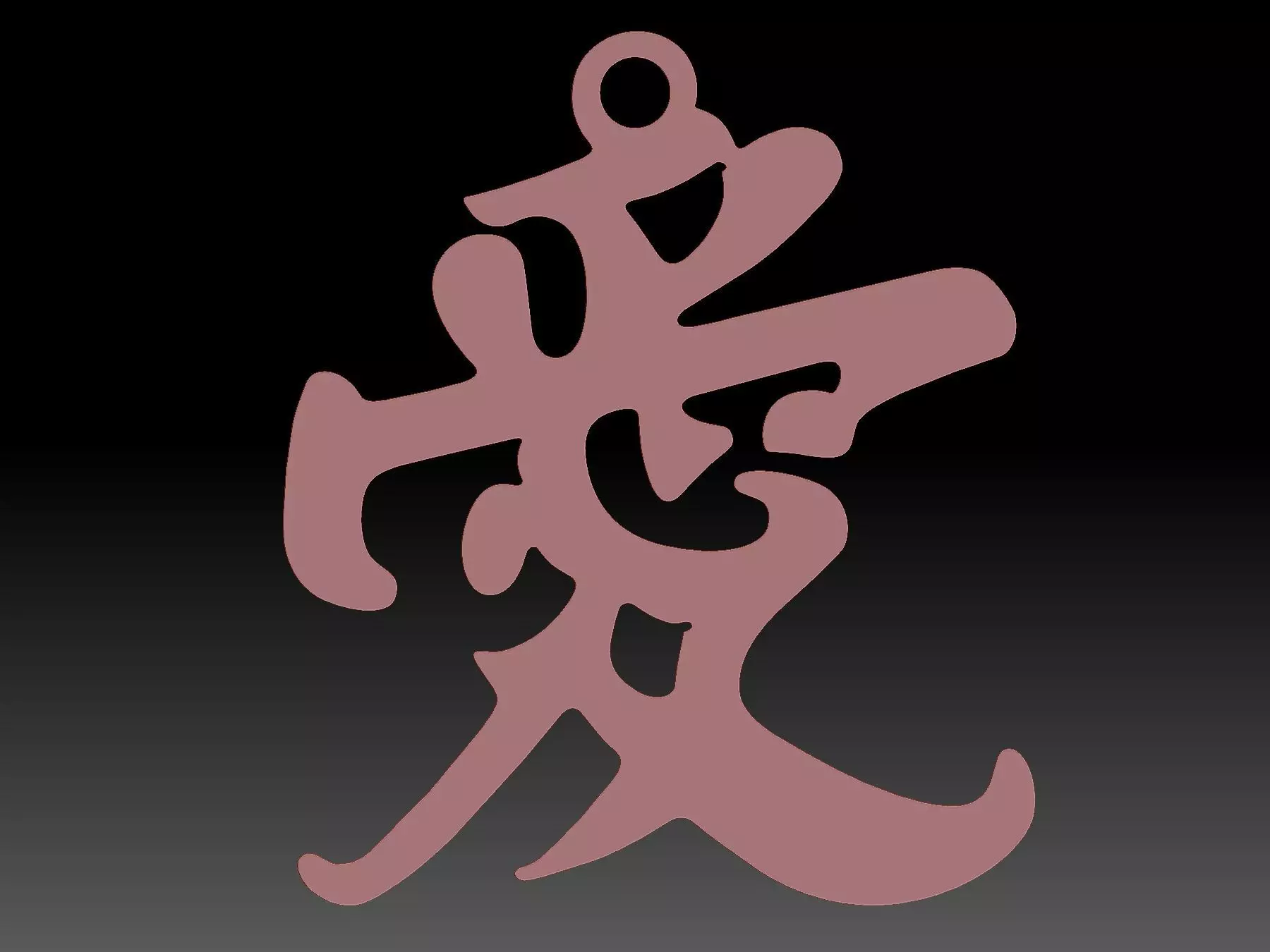 Love Pendant 3D print model_0