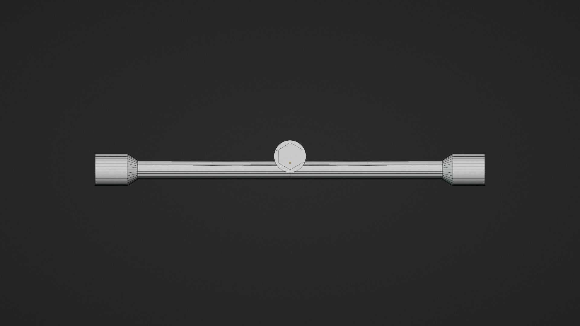 Lug Wrench Low-poly 3D model_15