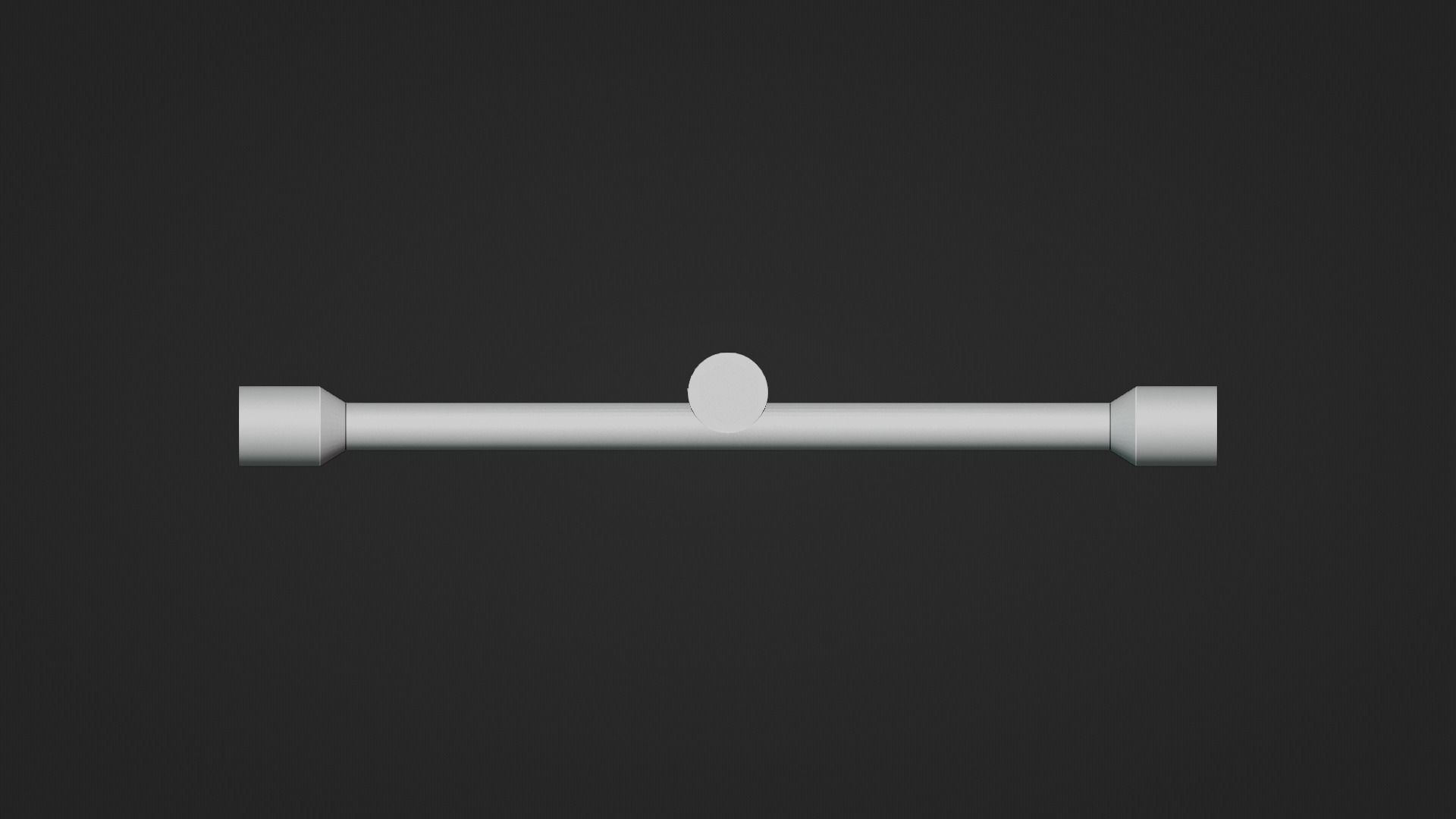 Lug Wrench Low-poly 3D model_14