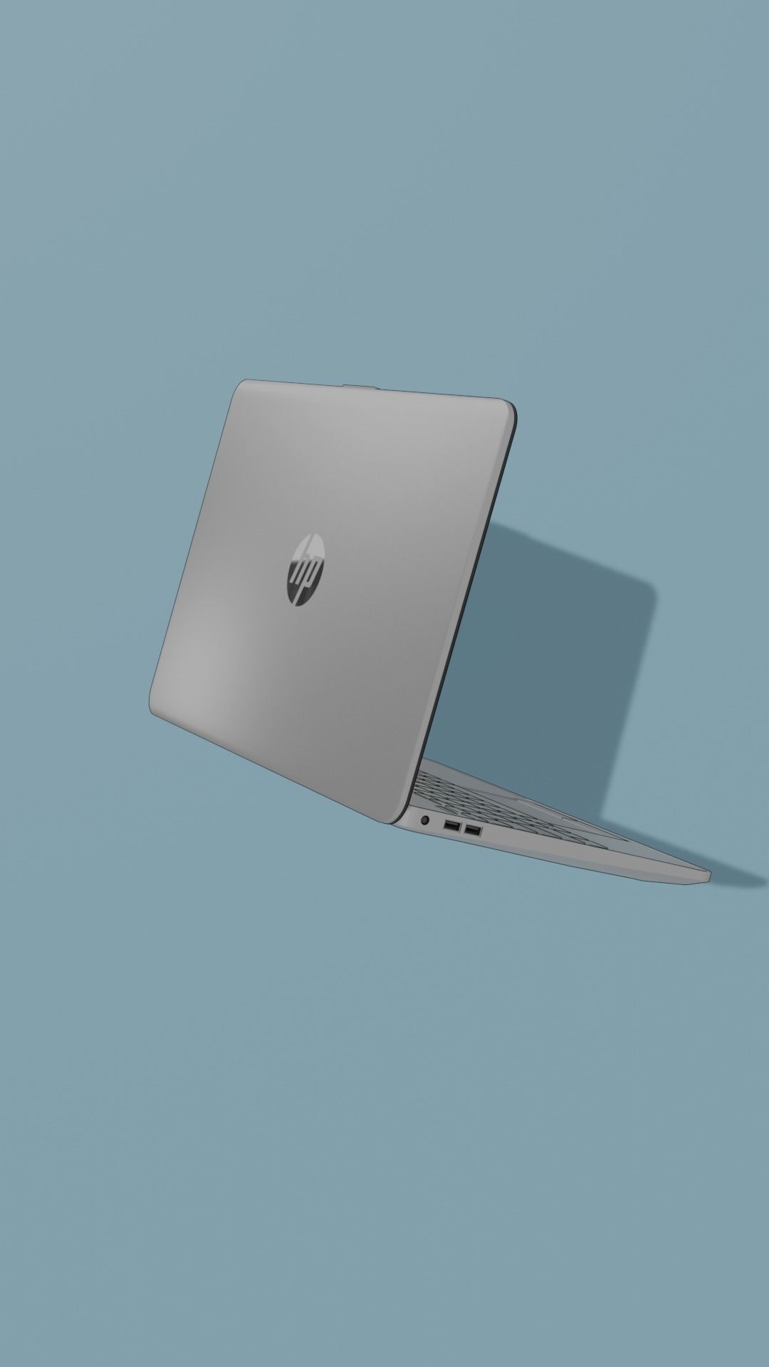 HP Laptop 3D Model Low-poly 3D model_1