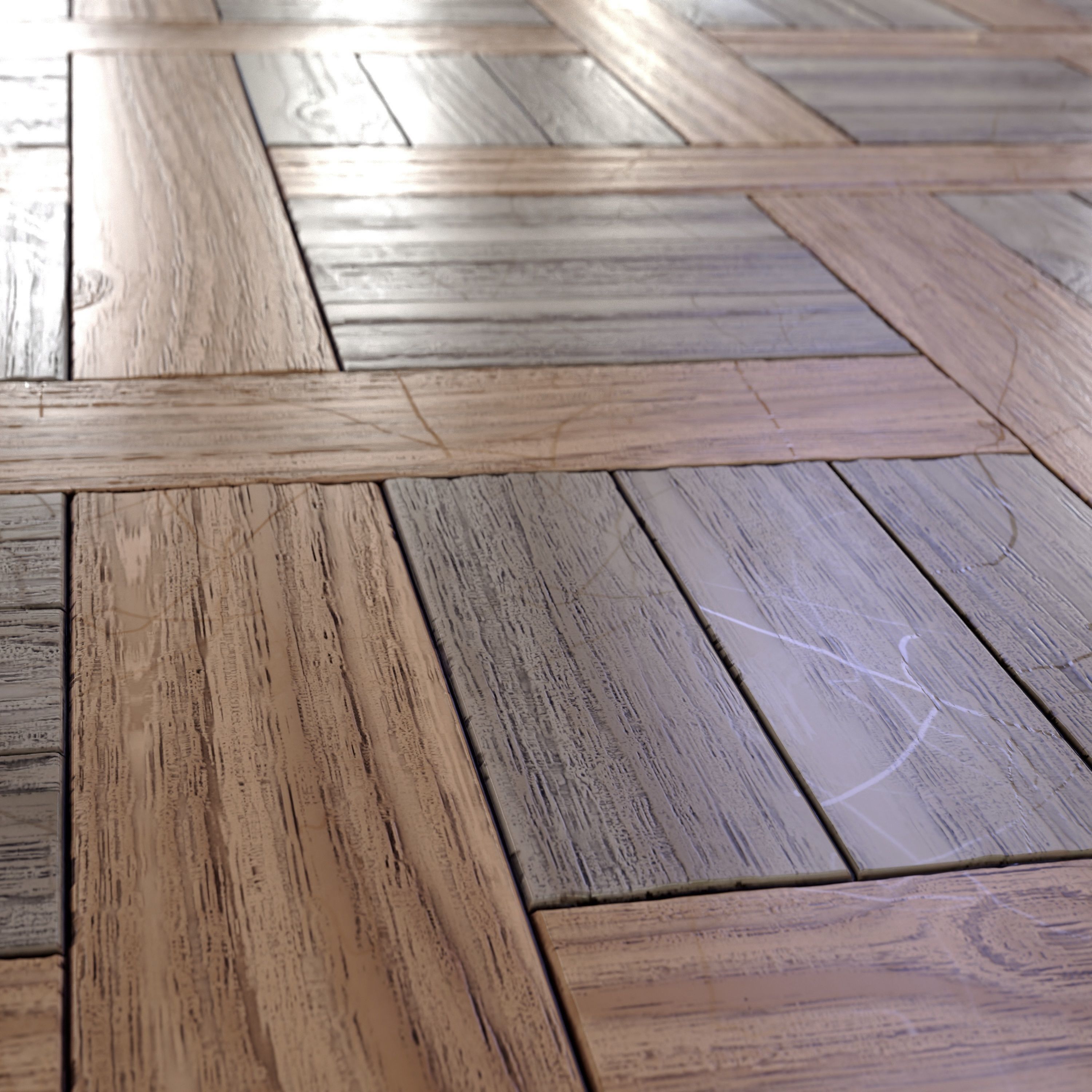wooden parquet tile PBR Texture 006 Texture_12
