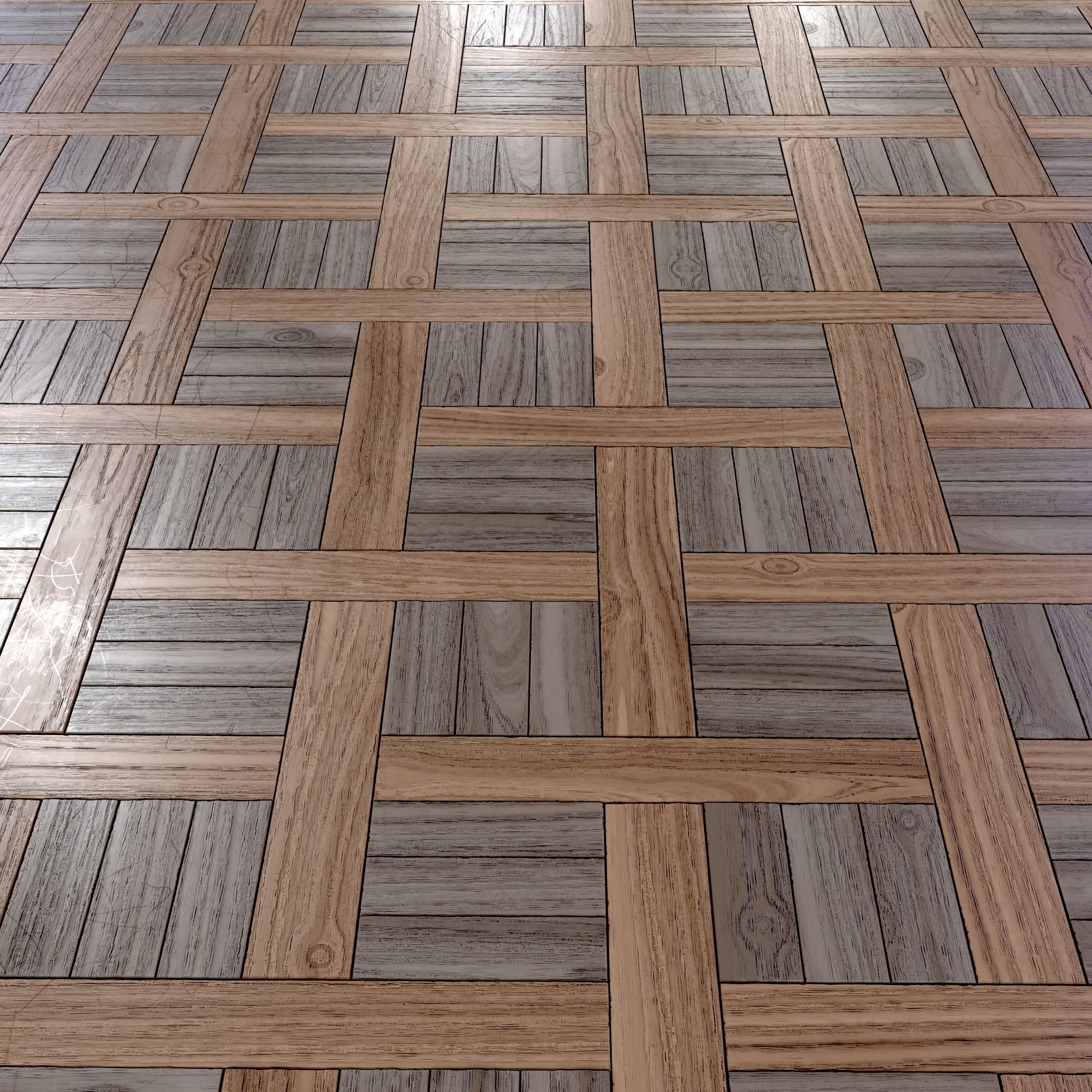 wooden parquet tile PBR Texture 006 Texture_3
