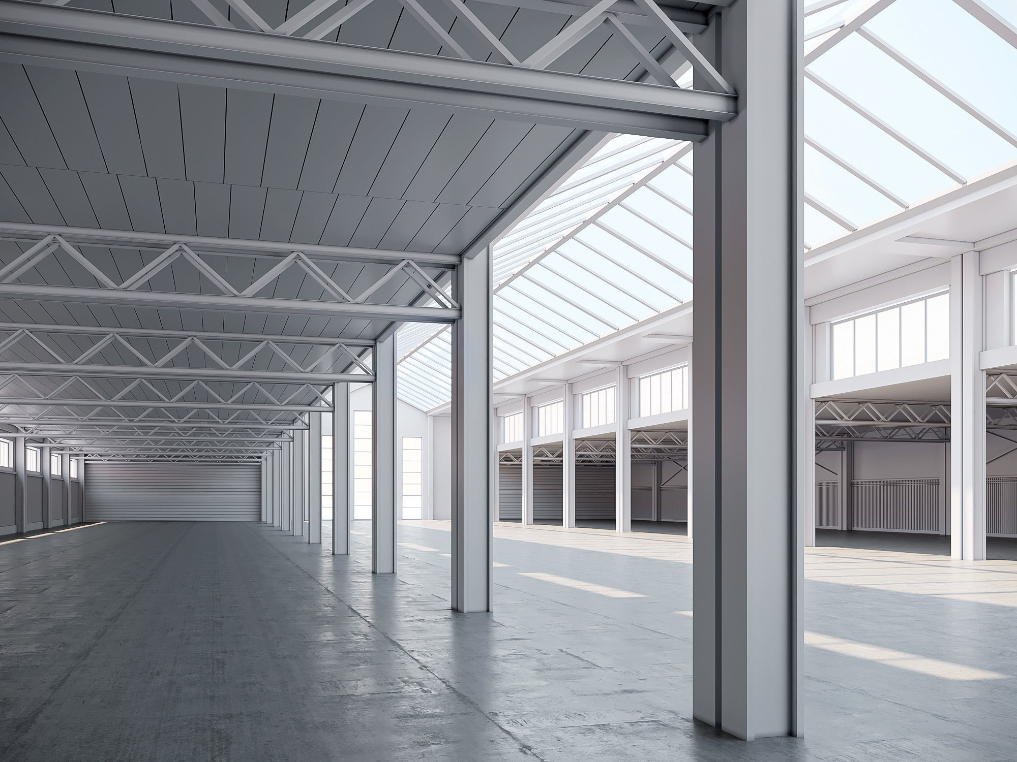 low poly warehouse 17 Low-poly 3D model_5