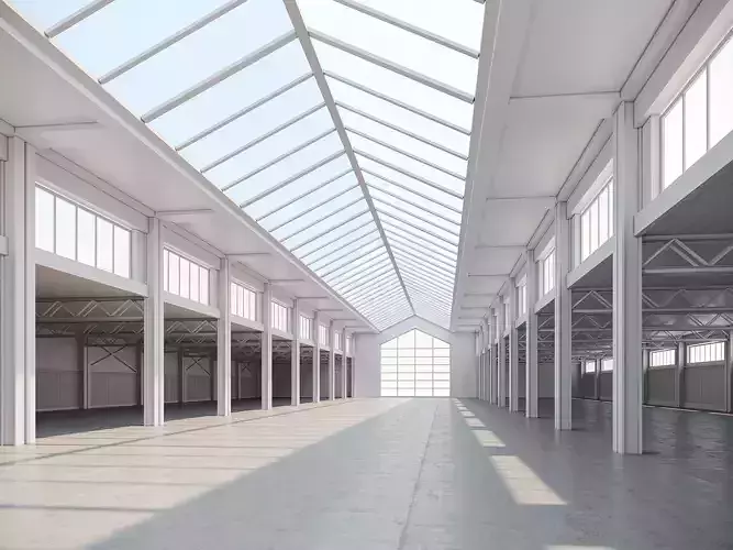 low poly warehouse 17 Low-poly 3D model