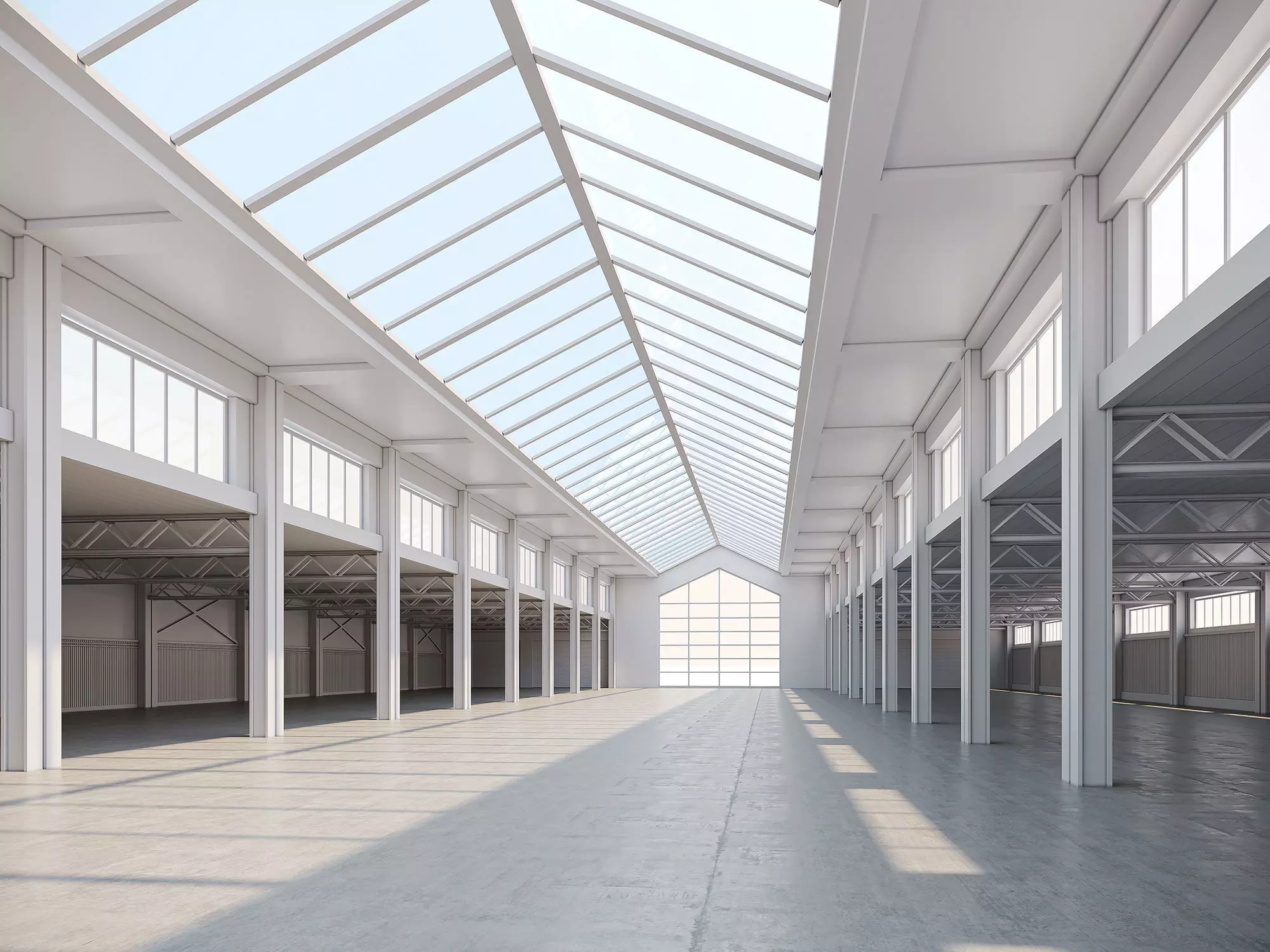 low poly warehouse 17 Low-poly 3D model_0