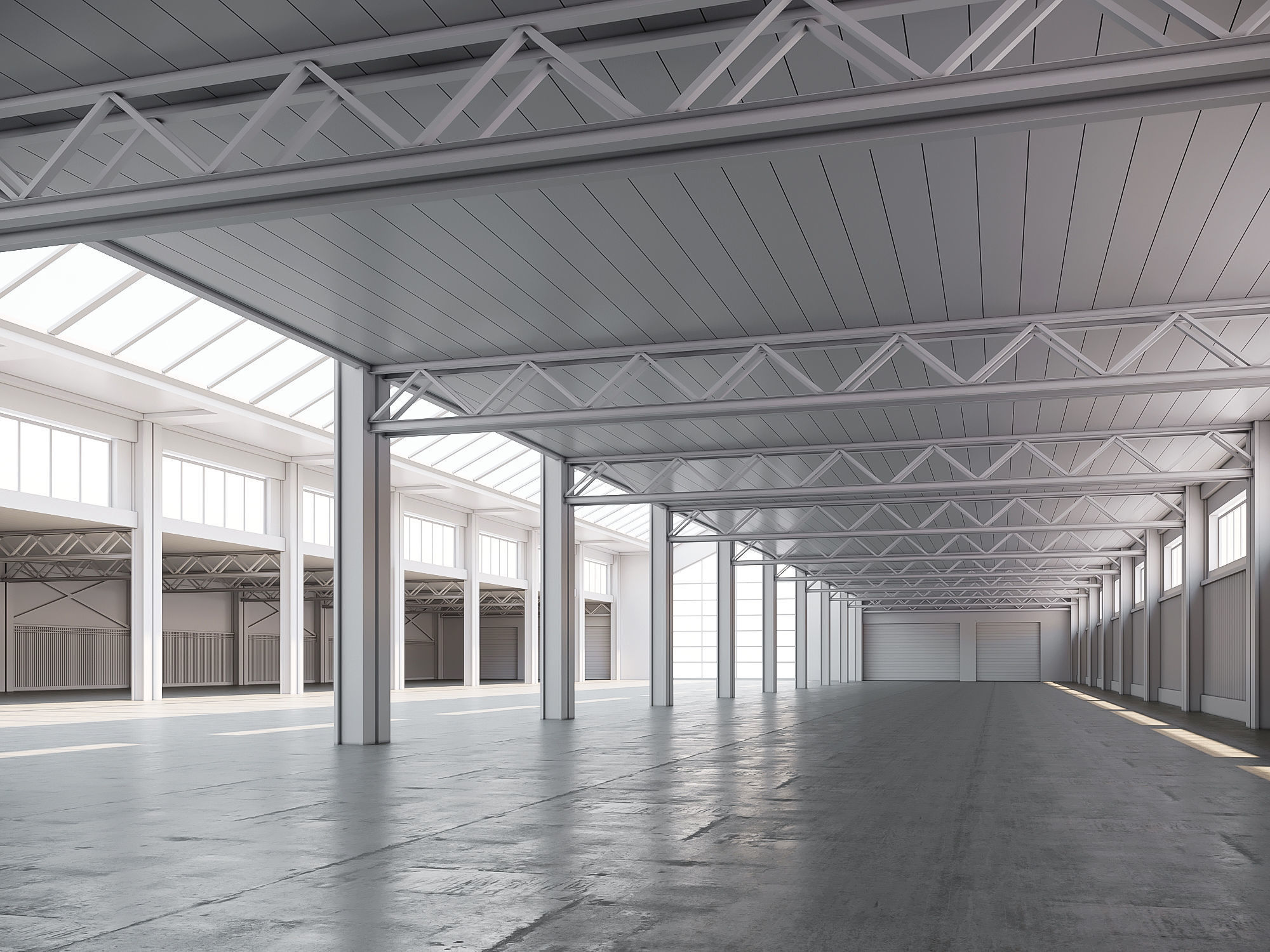 low poly warehouse 17 Low-poly 3D model_3