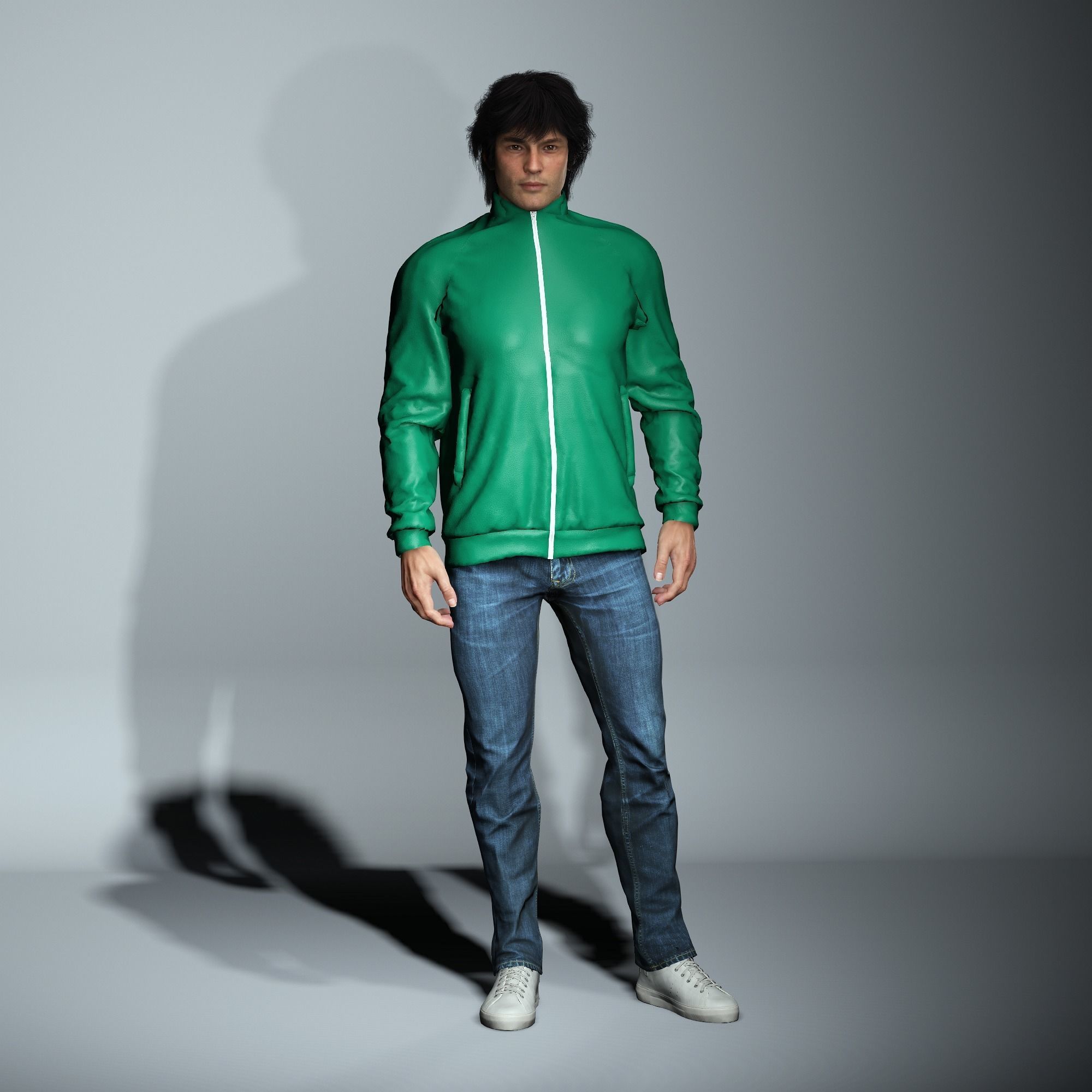 Timmy-Male Character and Jacket 3D model_1
