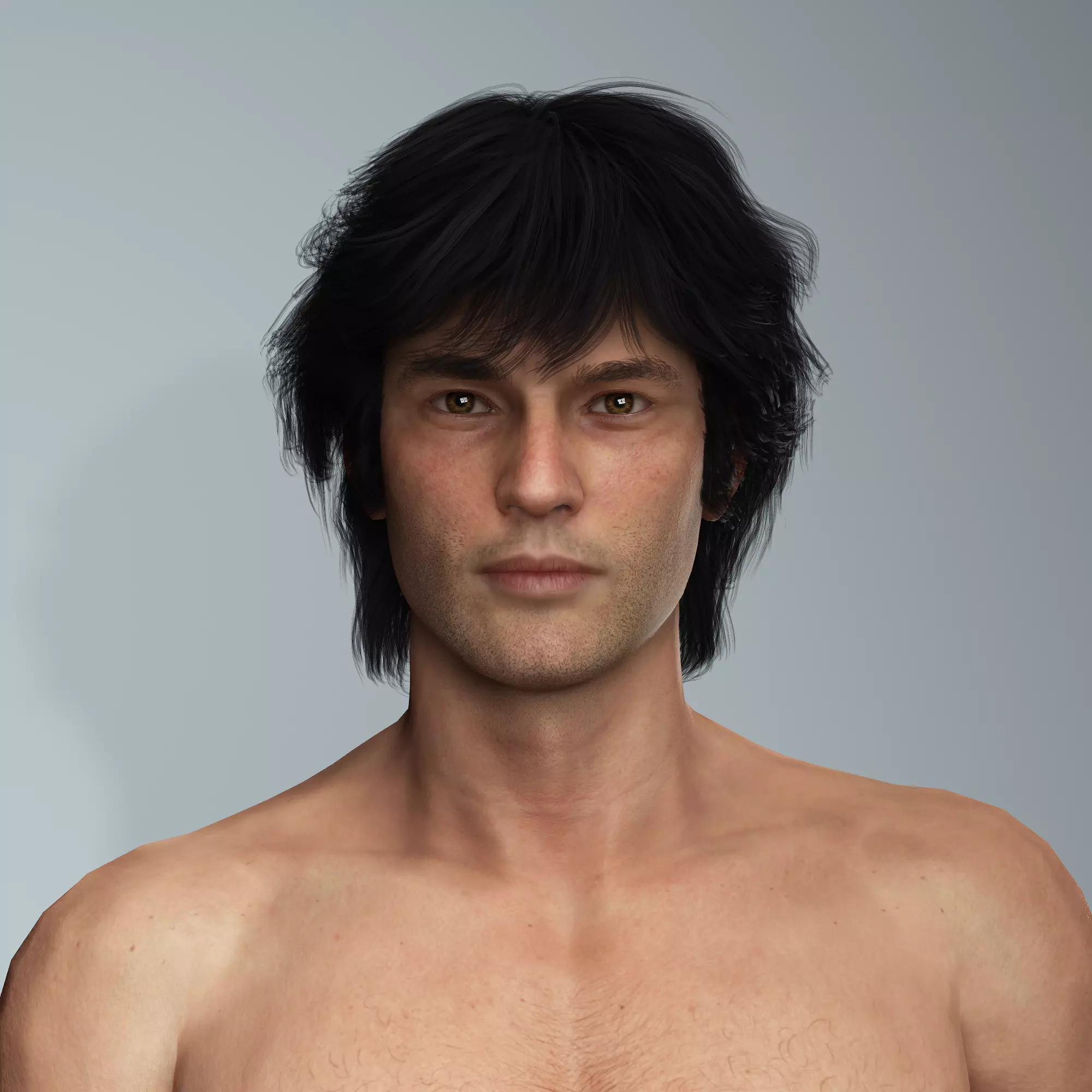 Timmy-Male Character and Jacket 3D model_0