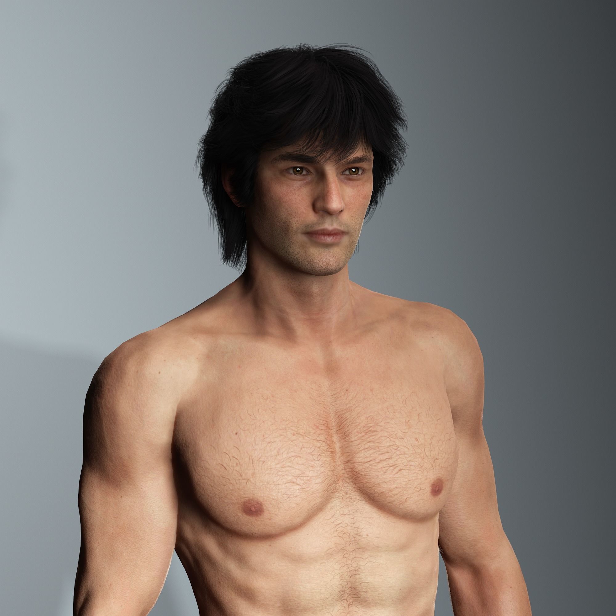 Timmy-Male Character and Jacket 3D model_4