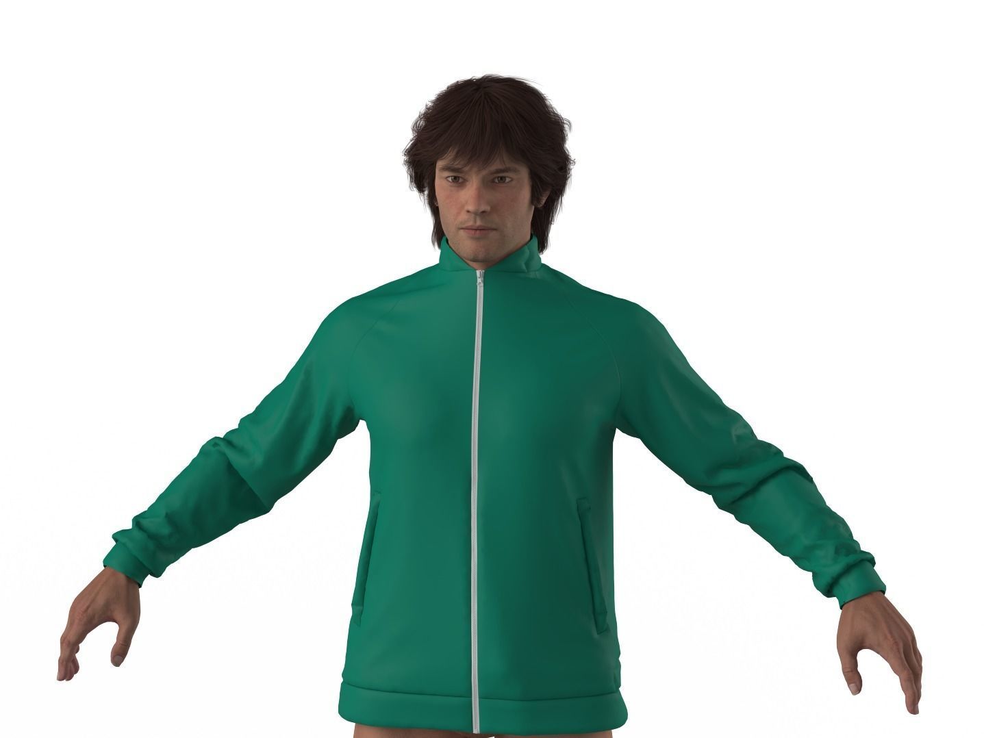 Timmy-Male Character and Jacket 3D model_3