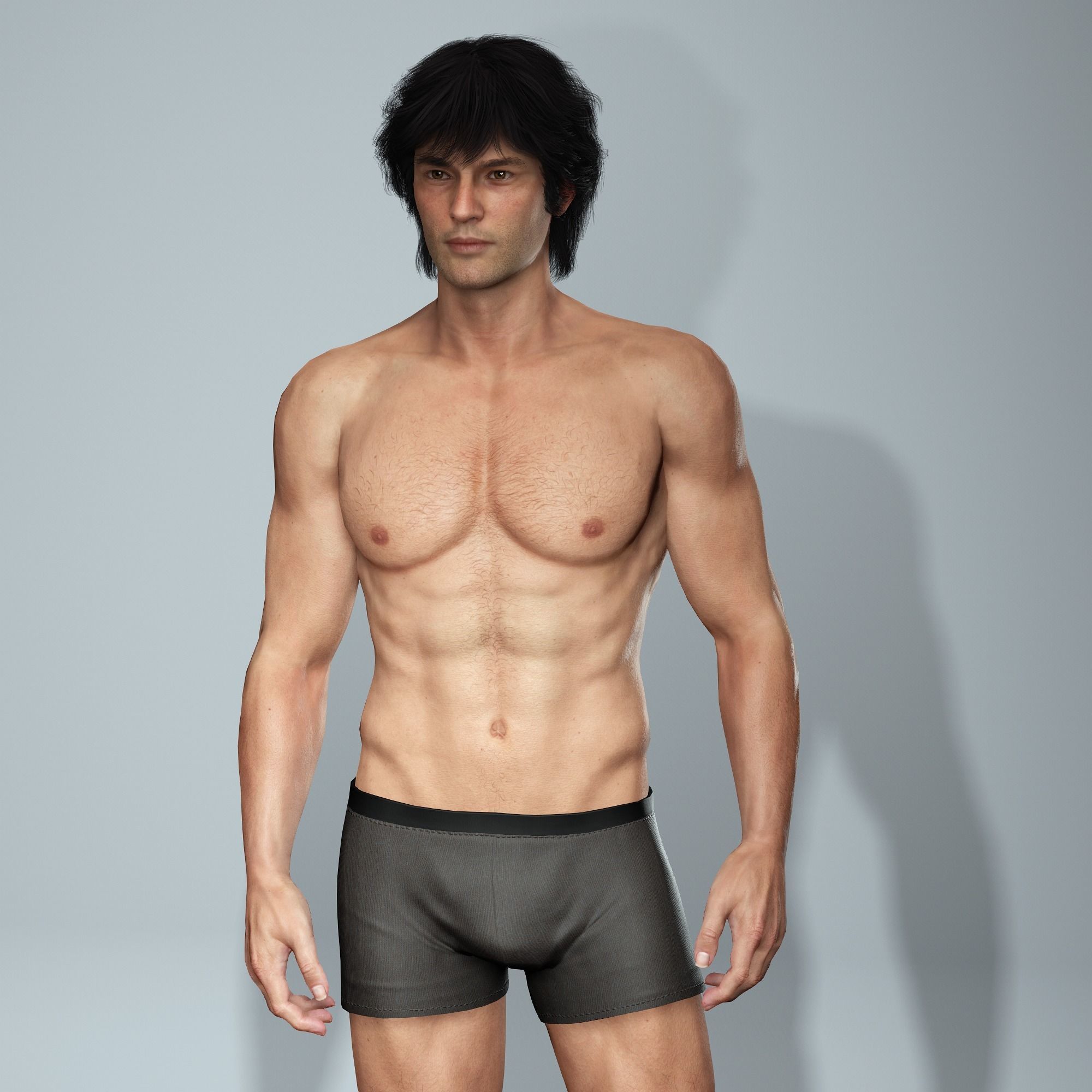 Timmy-Male Character and Jacket 3D model_7