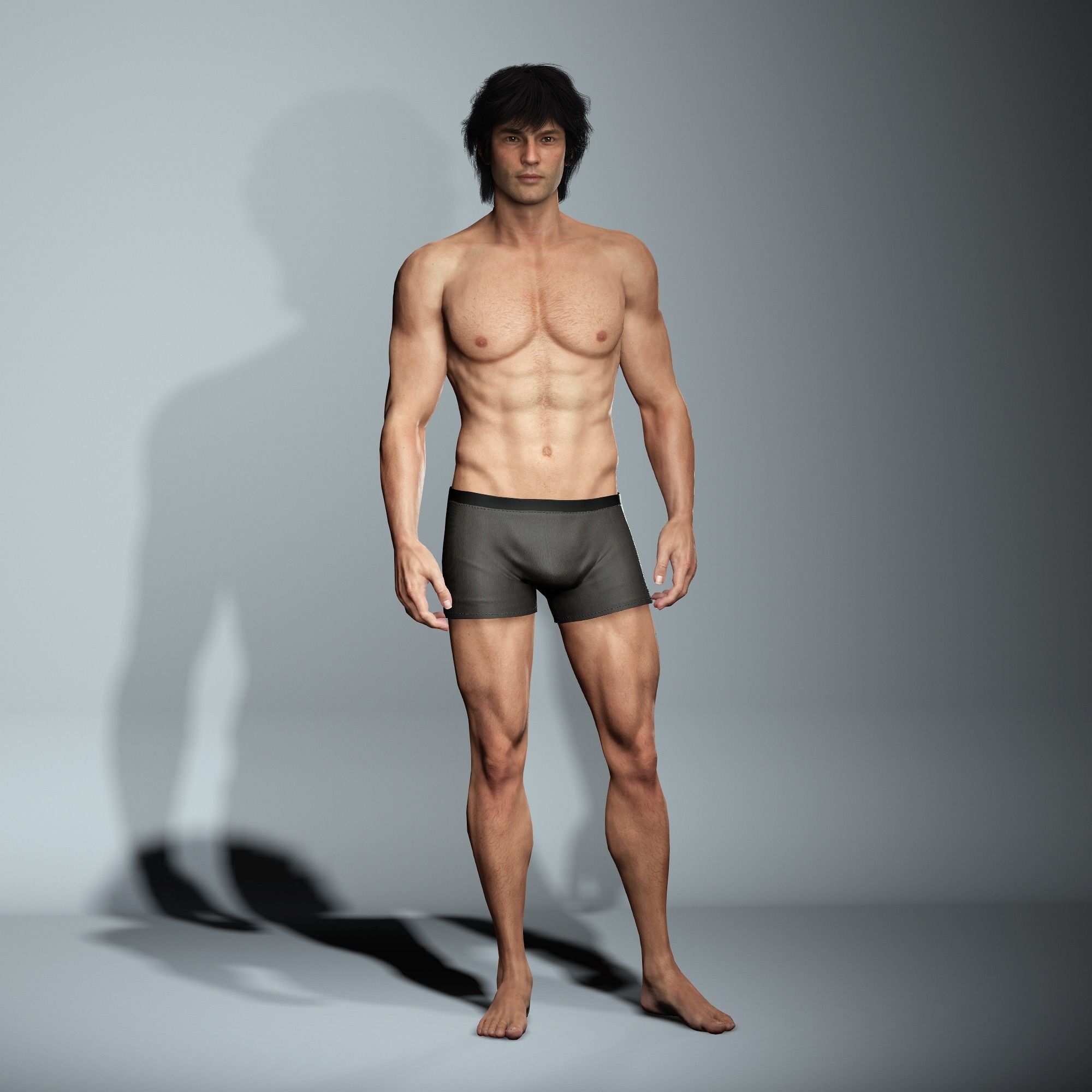 Timmy-Male Character and Jacket 3D model_6