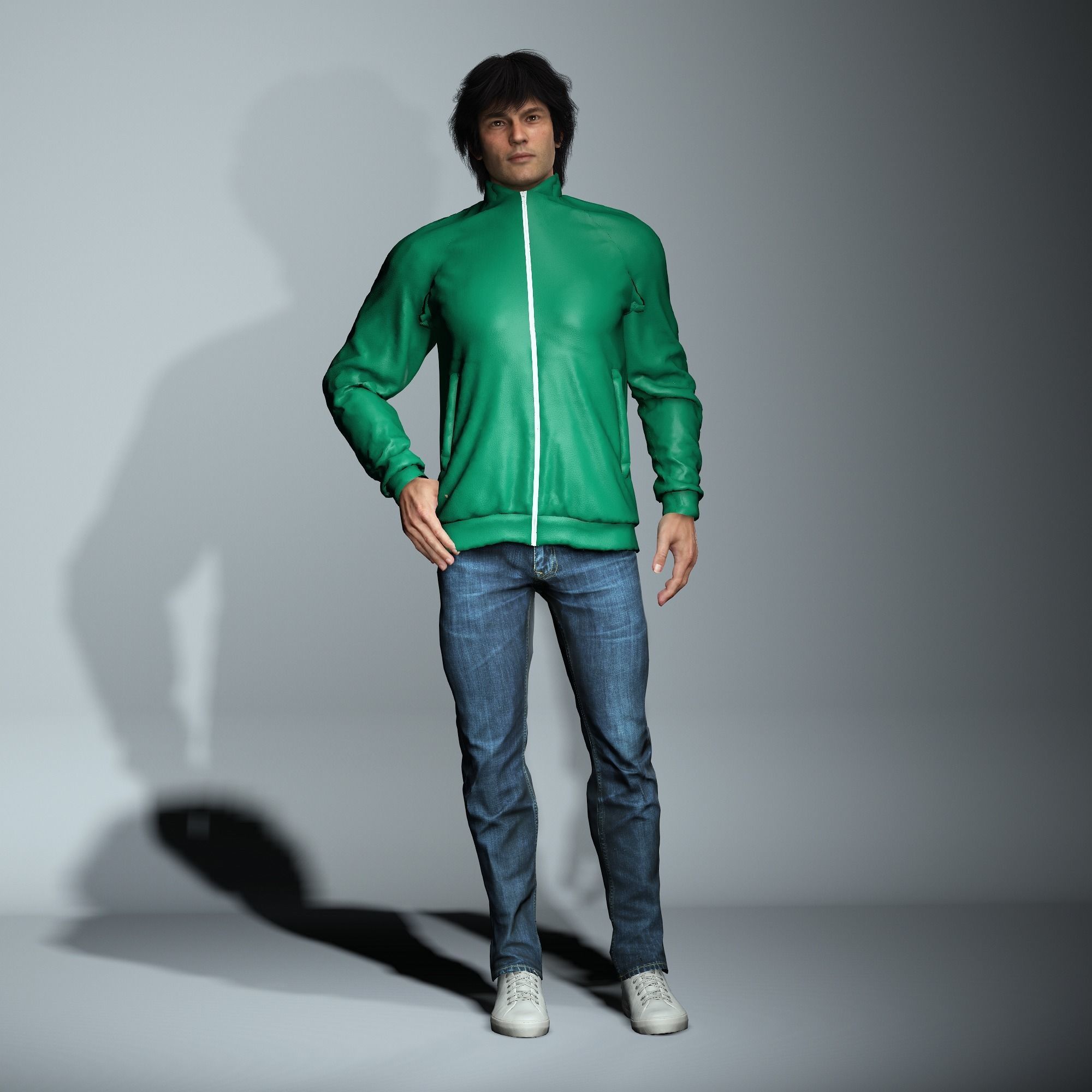 Timmy-Male Character and Jacket 3D model_2