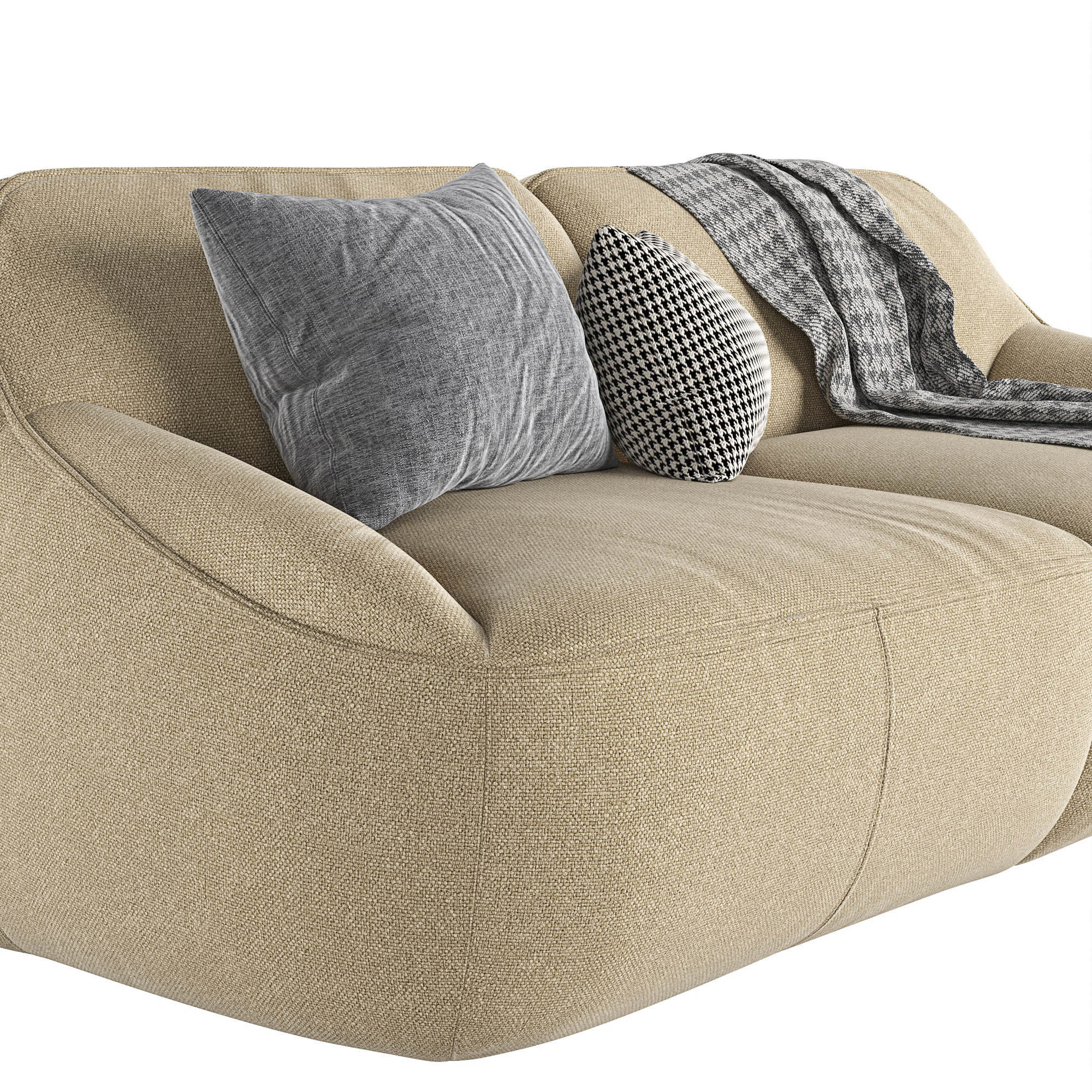 Sofa LXR26 Nivti 2 Seater by Leolux Lx 3D model_6