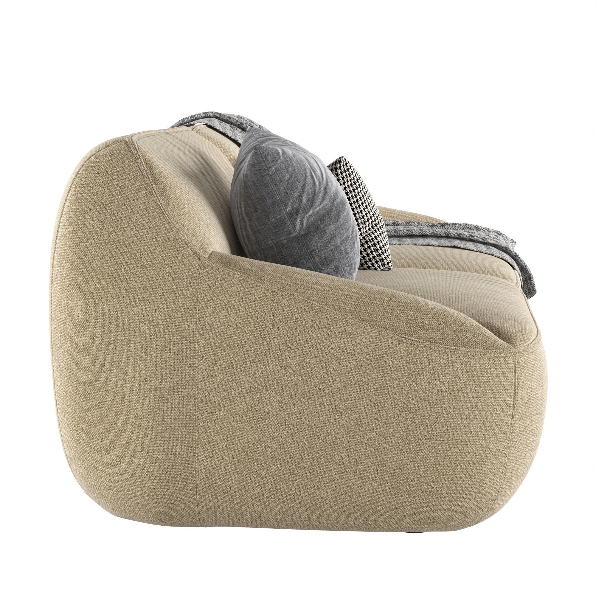 Sofa LXR26 Nivti 2 Seater by Leolux Lx 3D model_3