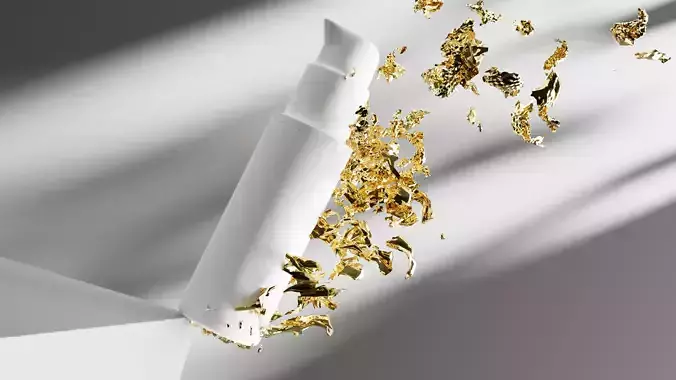 Golden Peel-Off Animation