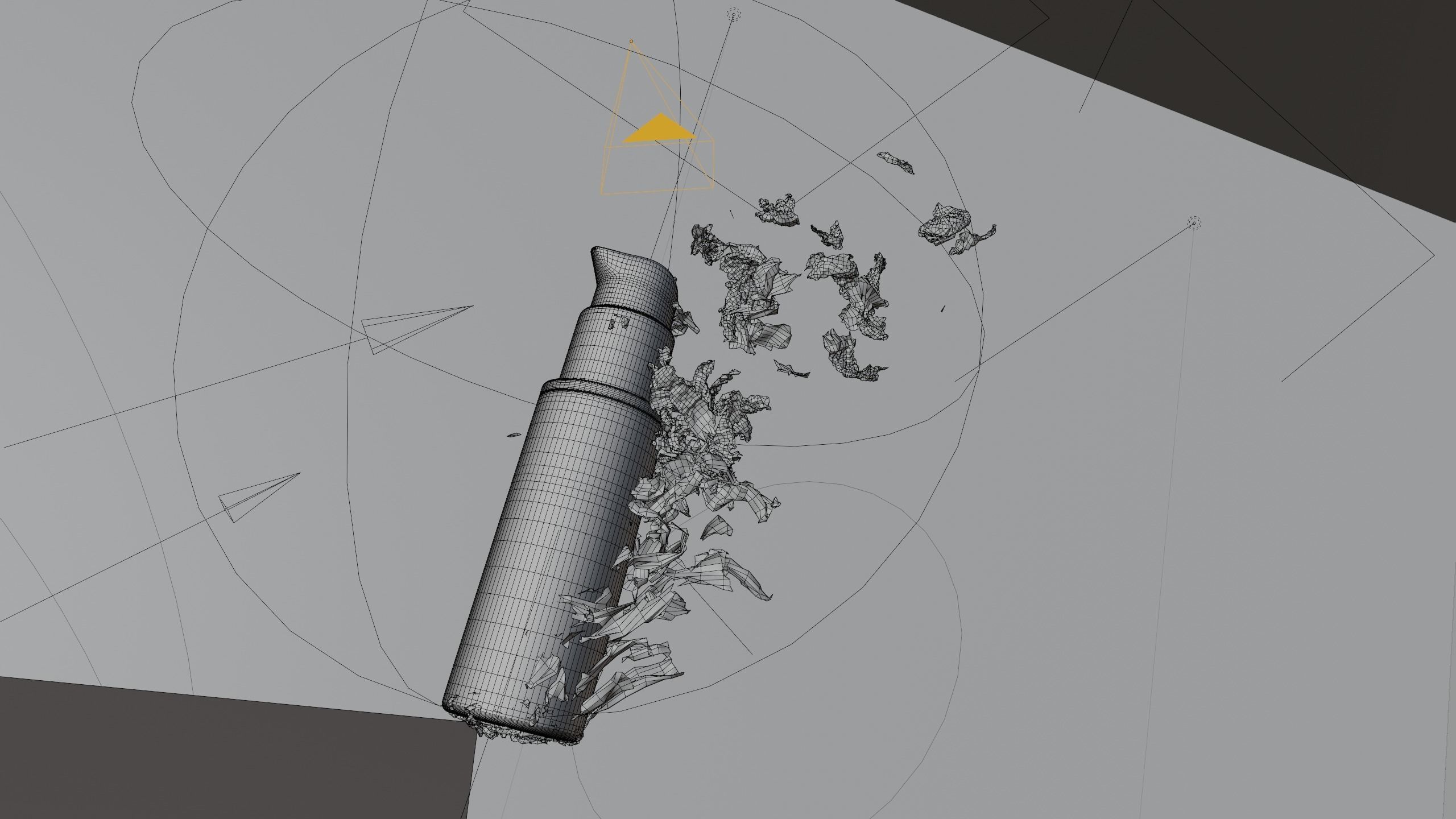 Golden Peel-Off Animation 3D model_8