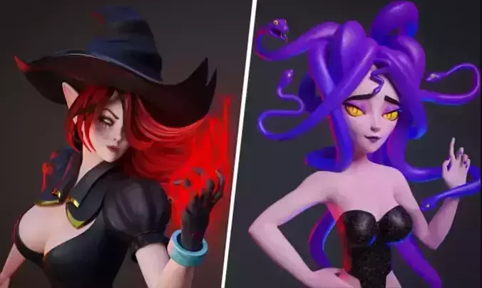 I will make premium 3d character design and model