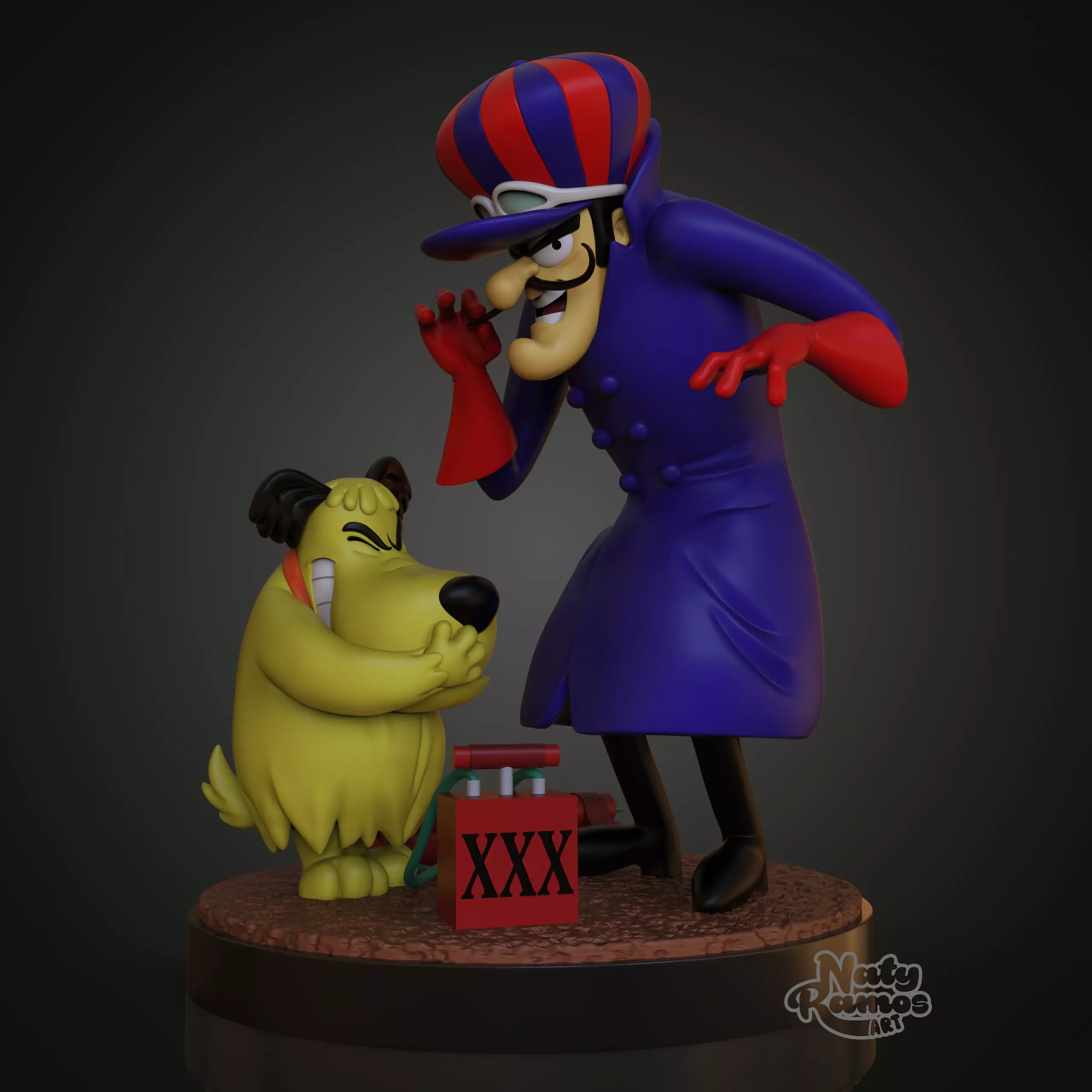 DICK DASTARDLY and MUTTLEY 3D print model_0