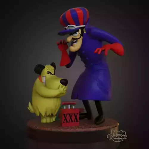 DICK DASTARDLY and MUTTLEY 3D print model