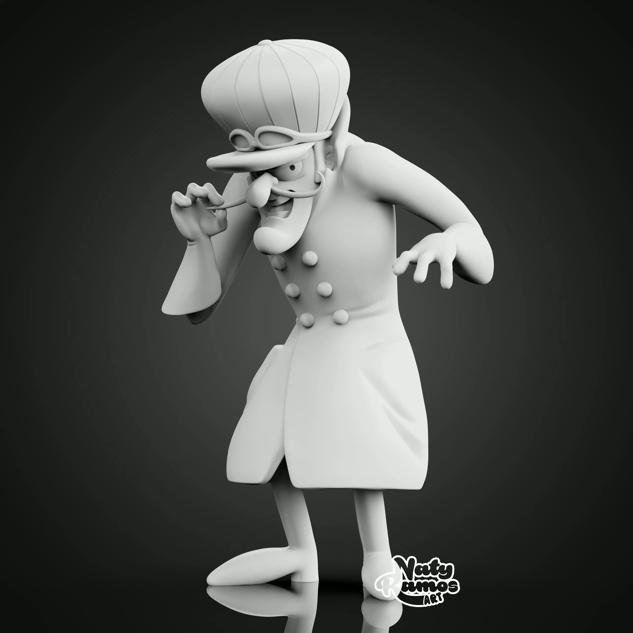 DICK DASTARDLY 3D print model_4