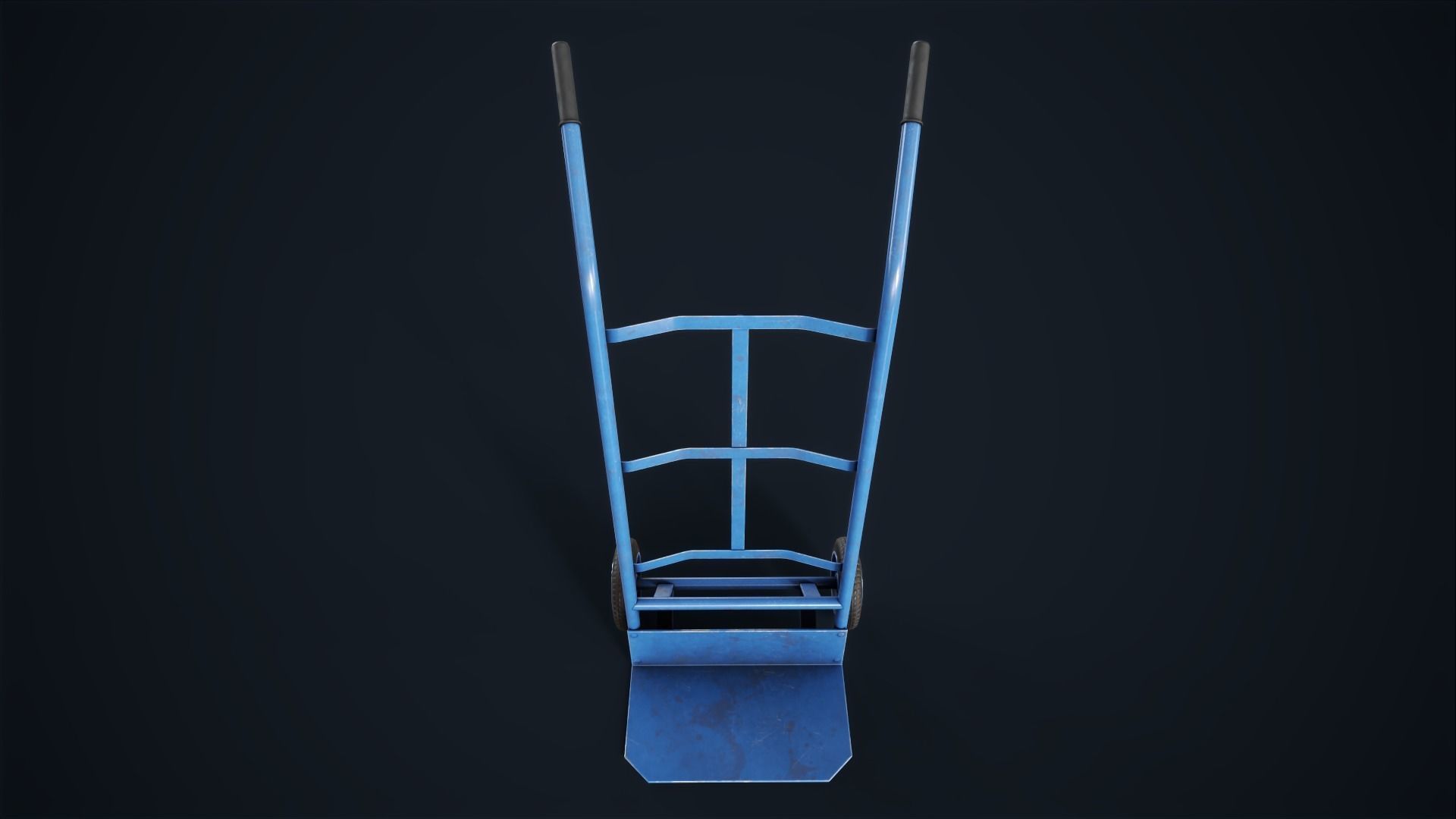 Industrial trolleys Low-poly 3D model_7