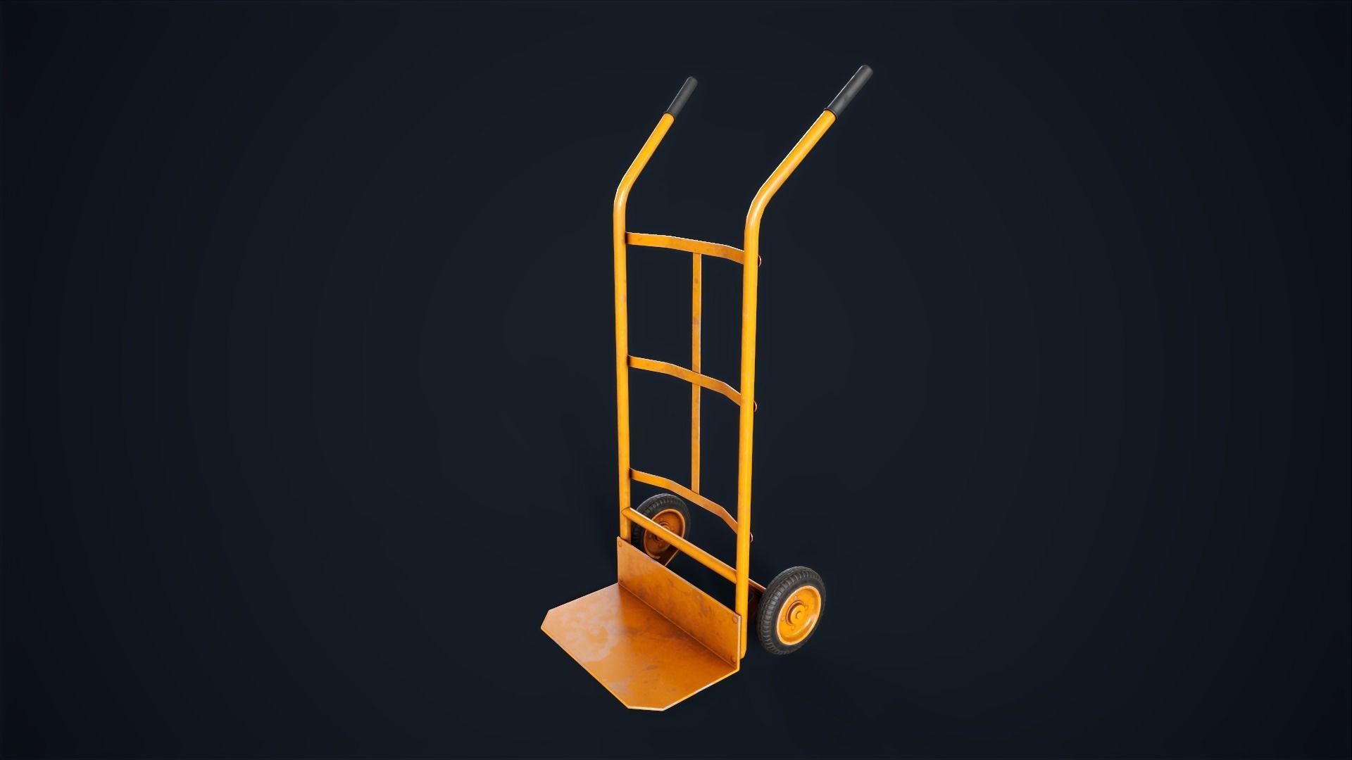 Industrial trolleys Low-poly 3D model_8
