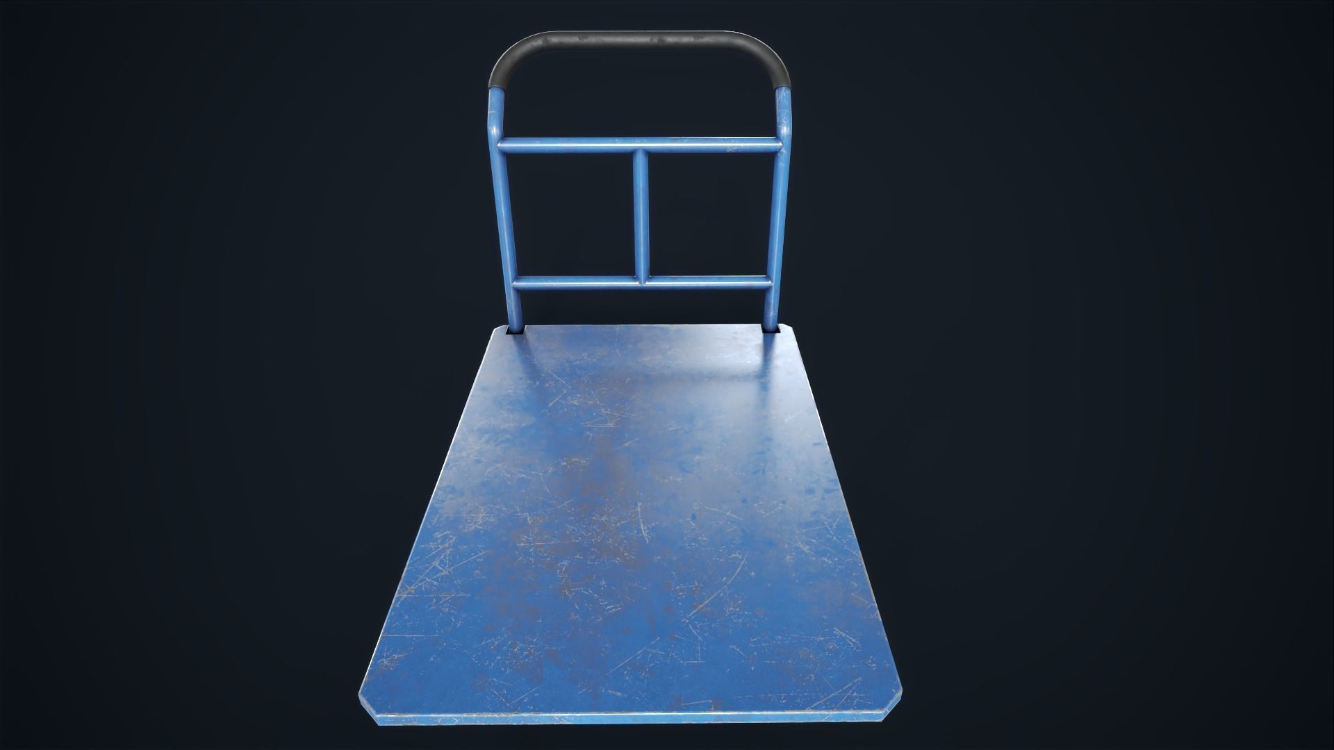 Industrial trolleys Low-poly 3D model_16
