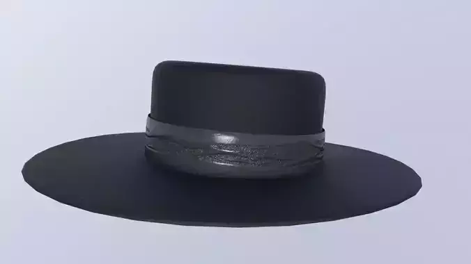 Cowboy hat Low-poly 3D model