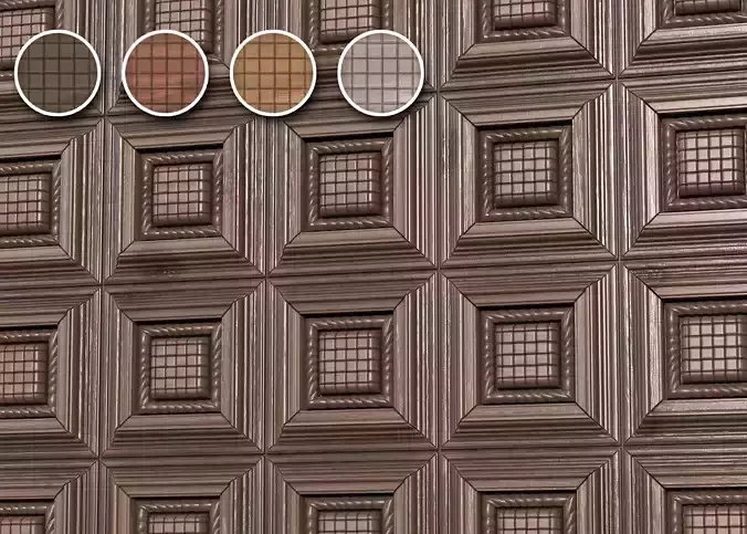 wooden wall panel PBR Texture 004 Texture