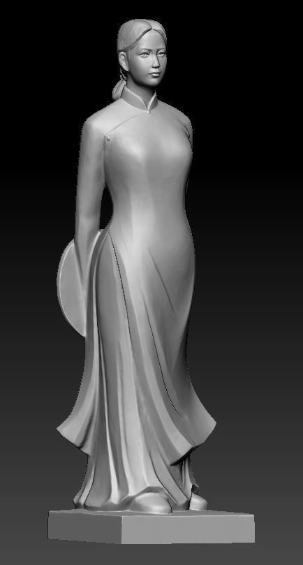 Vietnamese girl 3D model_5