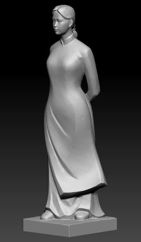 Vietnamese girl 3D model_3