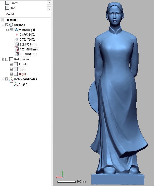 Vietnamese girl 3D model_7