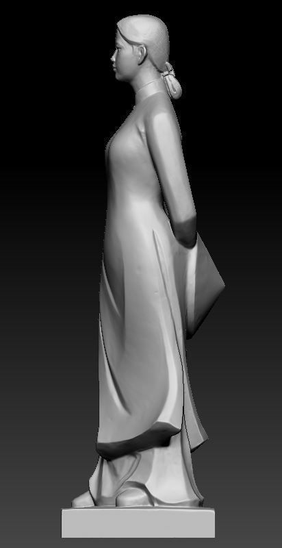 Vietnamese girl 3D model_4
