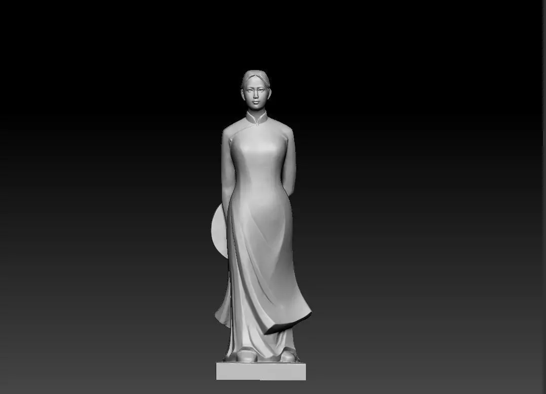 Vietnamese girl 3D model_0