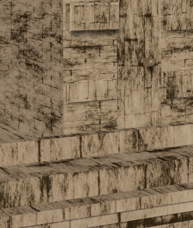 Epic Pont du Gard Build Animation Low-poly 3D model_3