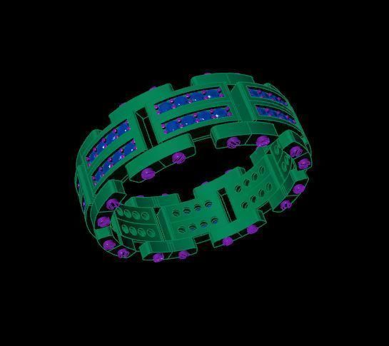 Rings 3D print model_2