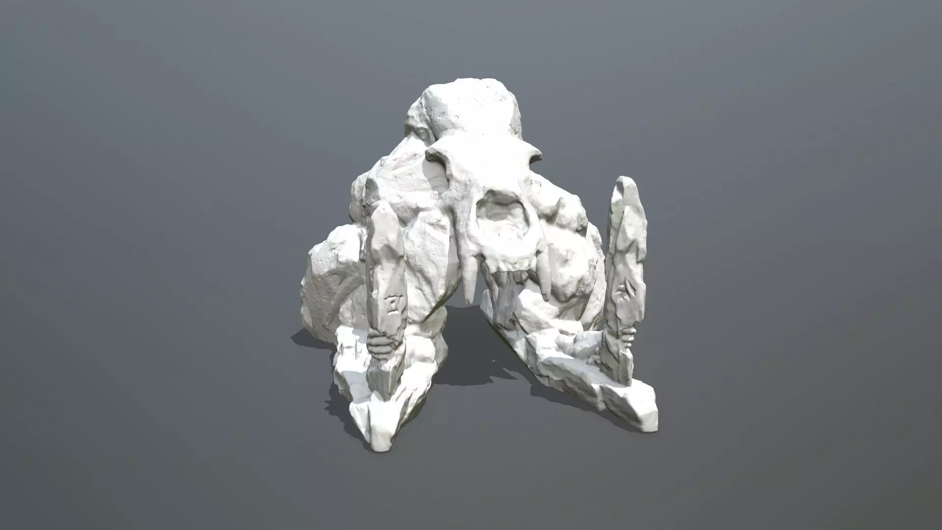 Skull Gate 2 Stl 3D print model_0