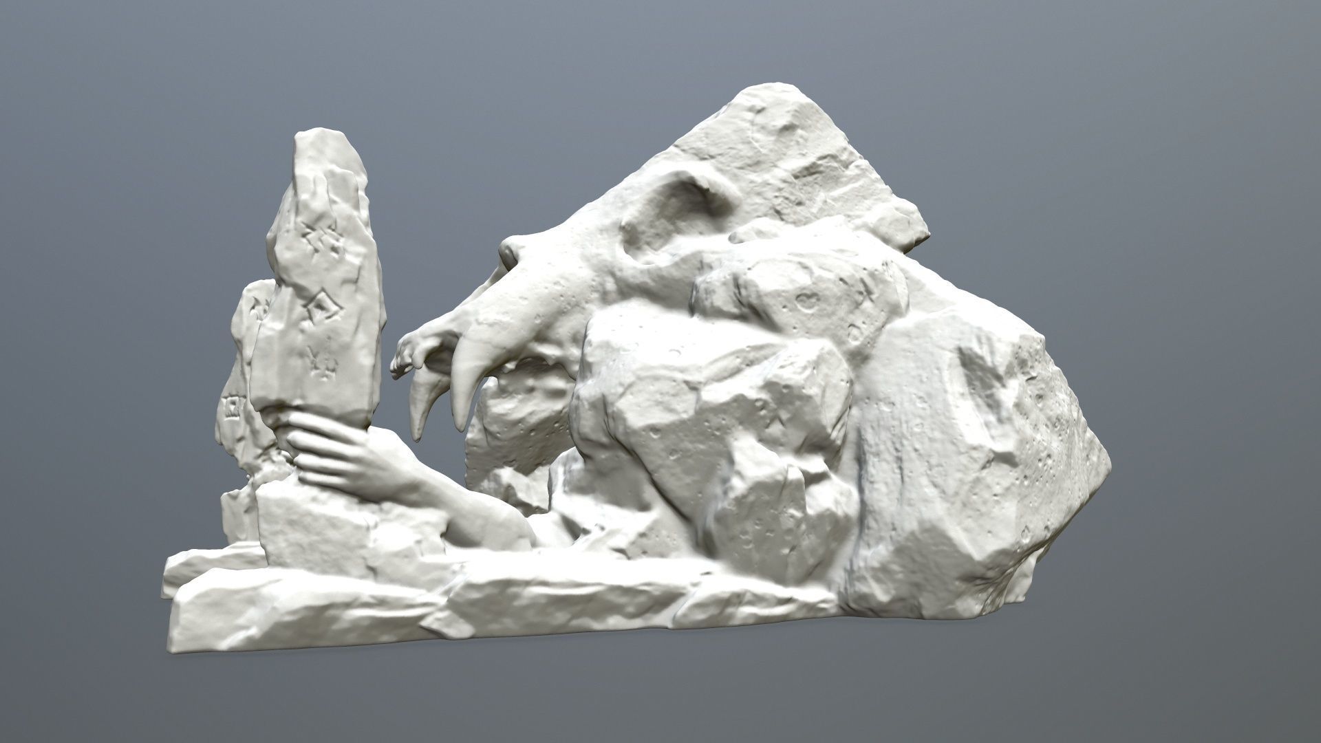 Skull Gate 2 Stl 3D print model_2