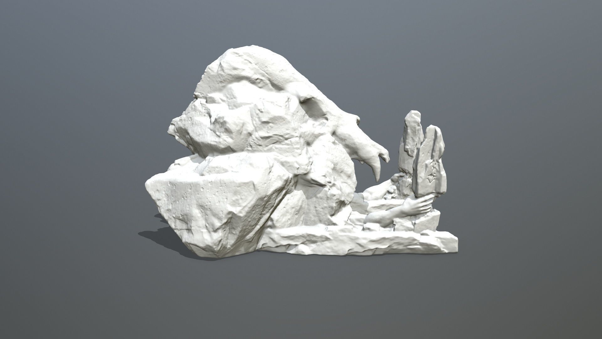 Skull Gate 2 Stl 3D print model_5