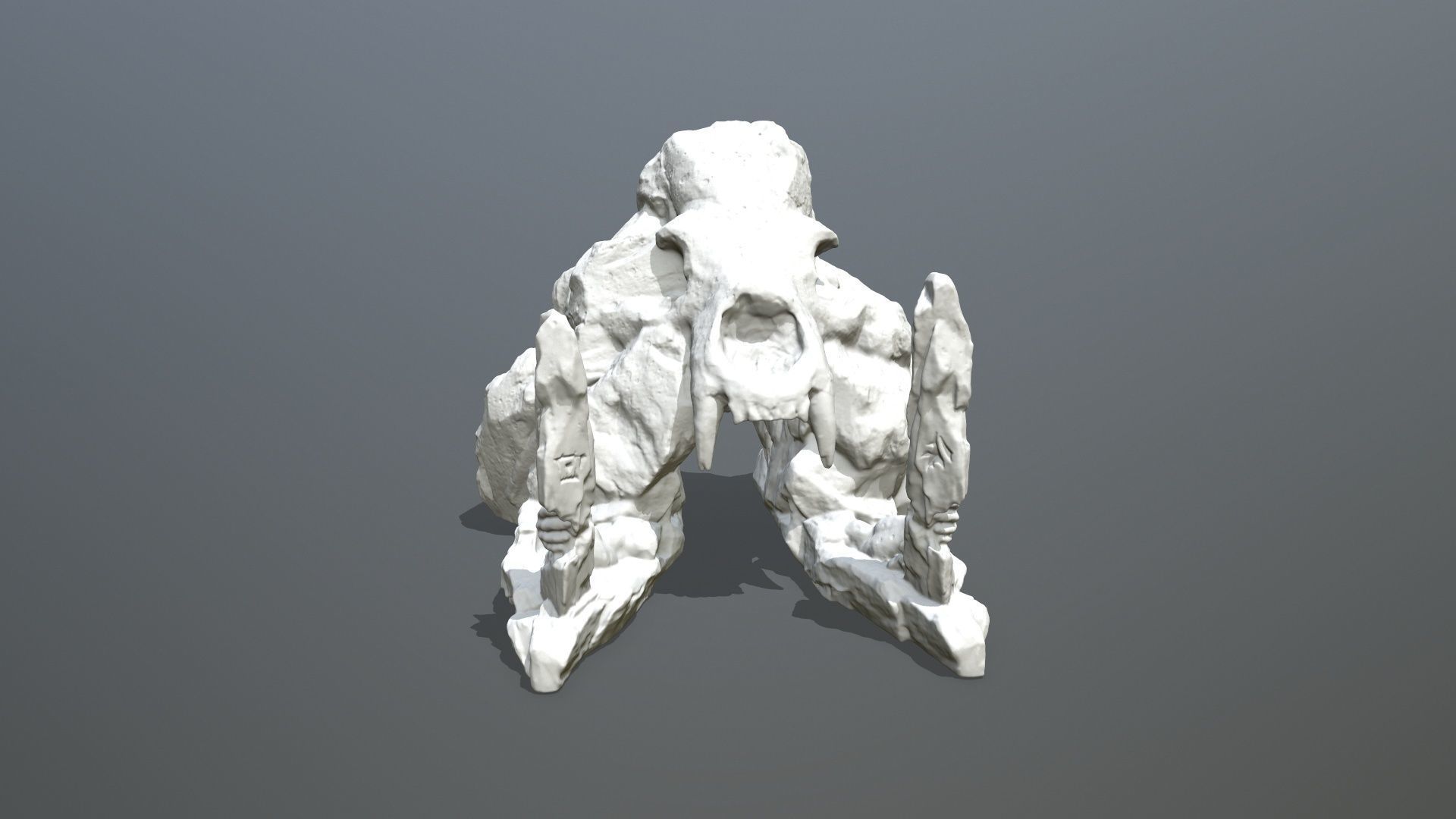 Skull Gate 2 Stl 3D print model_11