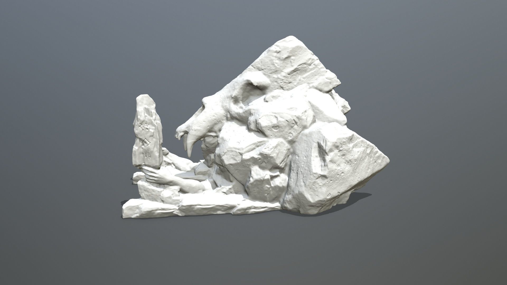 Skull Gate 2 Stl 3D print model_9