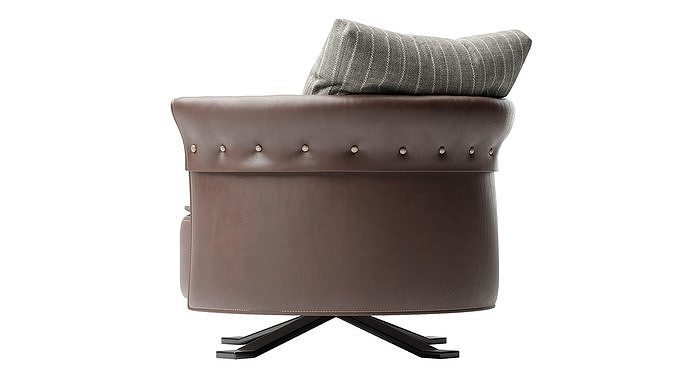 Charme Longhi Armchair 3D model 5