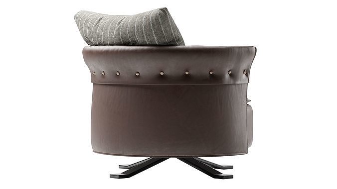 Charme Longhi Armchair 3D model 7